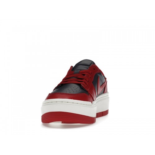 Кроссы Jordan 1 Elevate Low Dark Grey Varsity Red (W) - женская сетка размеров