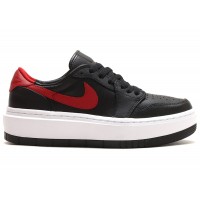 Женские кроссовки Jordan 1 Elevate Low Black Gym Red White (W)