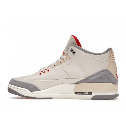 Кроссы Jordan 3 Retro Muslin - мужская сетка размеров