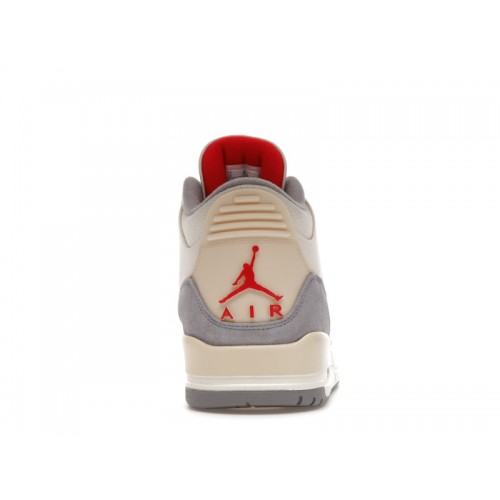 Кроссы Jordan 3 Retro Muslin - мужская сетка размеров