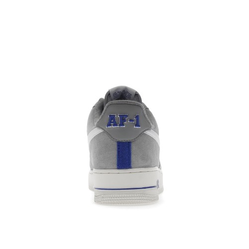 Кроссы Nike Air Force 1 Low Light Smoke Grey White Sail Hyper Royal - мужская сетка размеров