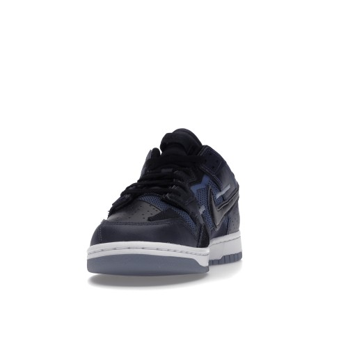 Кроссы Nike Dunk Low Scrap Black Navy - мужская сетка размеров