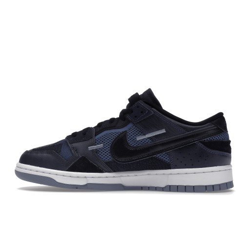 Кроссы Nike Dunk Low Scrap Black Navy - мужская сетка размеров