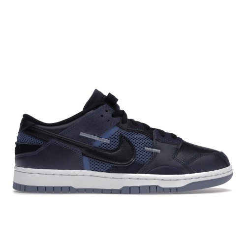 Кроссы Nike Dunk Low Scrap Black Navy - мужская сетка размеров