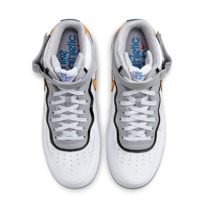 Nike Air Force 1 Mid Athletic Club White Dark Sulfur - мужская сетка размеров Nike Air Force 1 Mid Athletic Club White Dark Sulfur - мужская сетка размеров