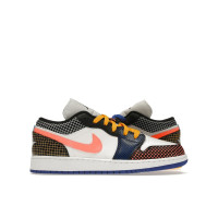 Подростковые Jordan 1 Low MMD Multi-Color Grid (GS)