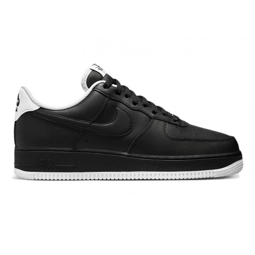 Кроссы Nike Air Force 1 Low 07 Black White Sole - мужская сетка размеров
