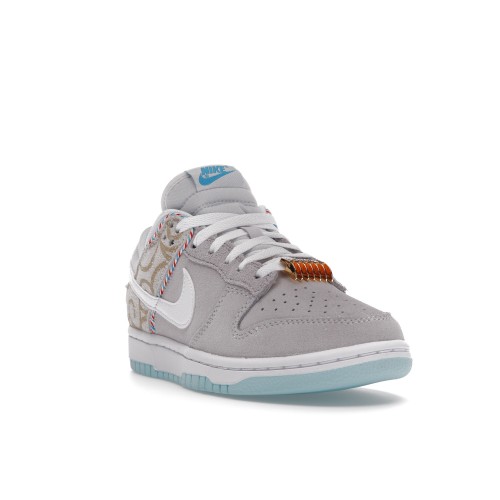 Кроссы Nike Dunk Low SE Barber Shop Grey - мужская сетка размеров