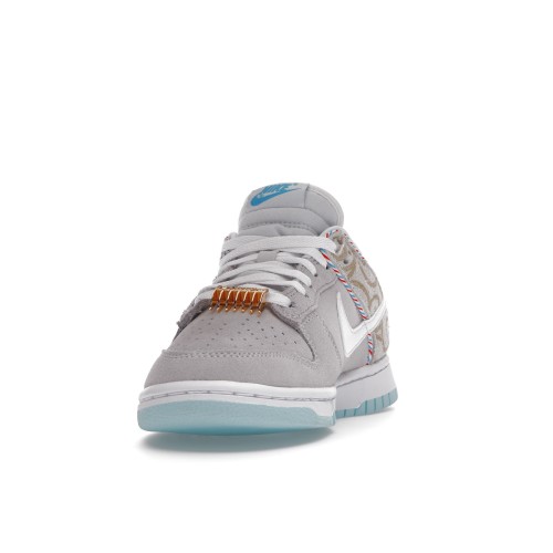 Кроссы Nike Dunk Low SE Barber Shop Grey - мужская сетка размеров