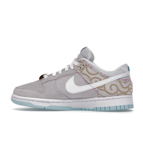 Кроссы Nike Dunk Low SE Barber Shop Grey - мужская сетка размеров