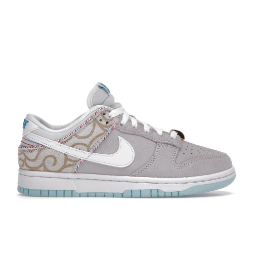 Кроссы Nike Dunk Low SE Barber Shop Grey - мужская сетка размеров