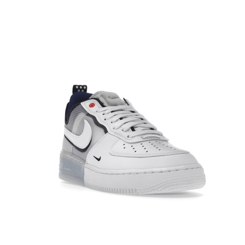 Кроссы Nike Air Force 1 Low React Split White Photo Blue - мужская сетка размеров