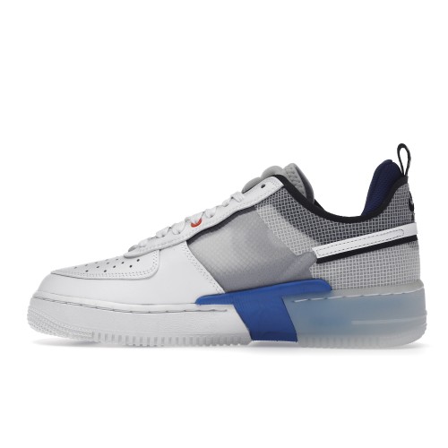 Кроссы Nike Air Force 1 Low React Split White Photo Blue - мужская сетка размеров