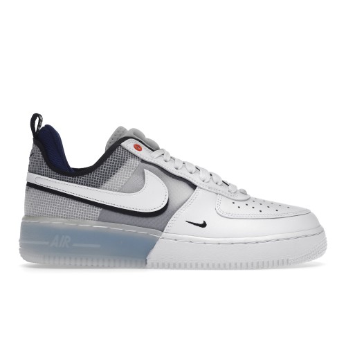 Кроссы Nike Air Force 1 Low React Split White Photo Blue - мужская сетка размеров