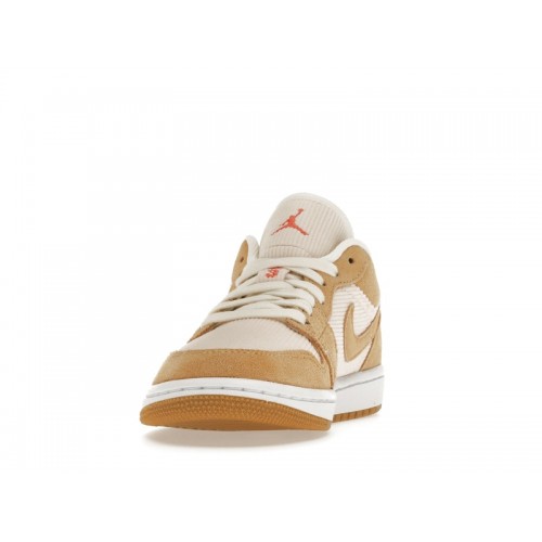 Кроссы Jordan 1 Low SE Twine Orange Quartz Corduroy (W) - женская сетка размеров