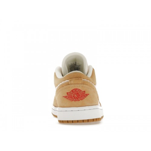 Кроссы Jordan 1 Low SE Twine Orange Quartz Corduroy (W) - женская сетка размеров