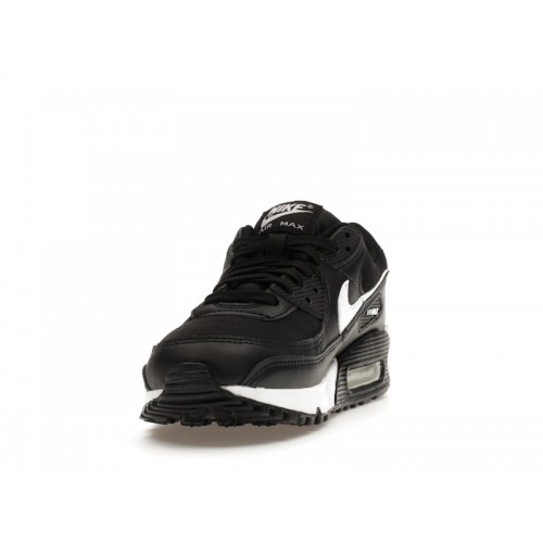 Кроссы Nike Air Max 90 Black White (W) - женская сетка размеров