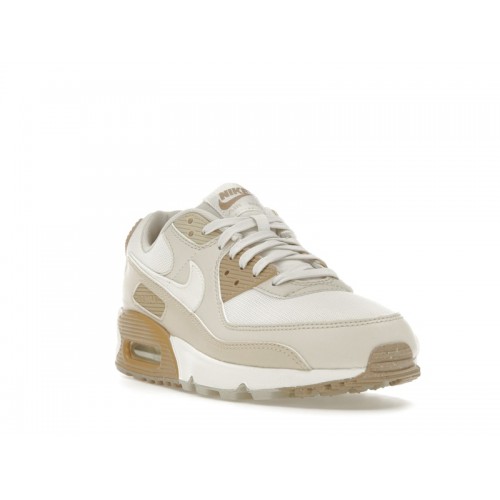 Кроссы Nike Air Max 90 Phantom Light Orewood Brown (W) - женская сетка размеров