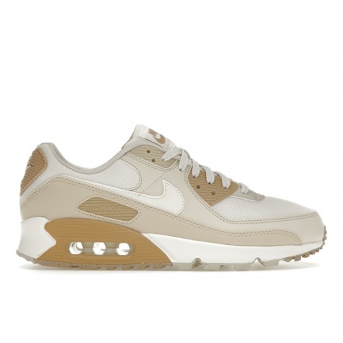 Кроссы Nike Air Max 90 Phantom Light Orewood Brown (W) - женская сетка размеров