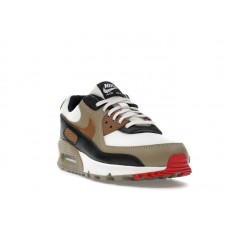 Женские Nike Air Max 90 Phantom Black Fire Red Light British Tan (W)