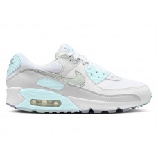 Женские кроссовки Nike Air Max 90 White Glacier Blue (W)