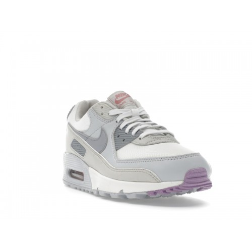Кроссы Nike Air Max 90 Summit White Beyond Pink (W) - женская сетка размеров