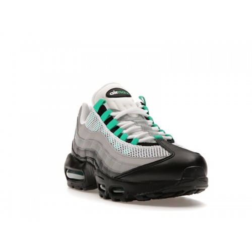 Кроссы Nike Air Max 95 Black Stadium Green (W) - женская сетка размеров