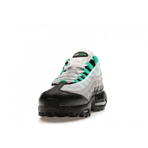 Кроссы Nike Air Max 95 Black Stadium Green (W) - женская сетка размеров