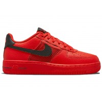 Подростковые кроссовки Nike Air Force 1 Low Mesh Pocket Habanero Red (GS)