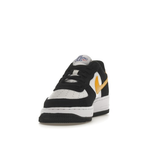 Кроссы Nike Air Force 1 Low Athletic Club Black University Gold (GS) - подростковая сетка размеров