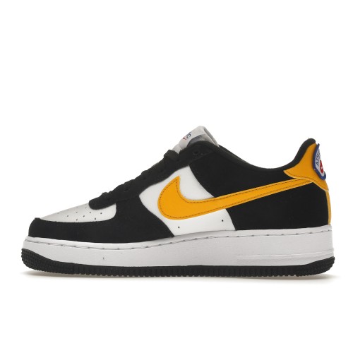 Кроссы Nike Air Force 1 Low Athletic Club Black University Gold (GS) - подростковая сетка размеров