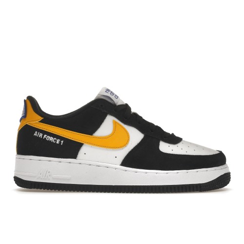 Кроссы Nike Air Force 1 Low Athletic Club Black University Gold (GS) - подростковая сетка размеров