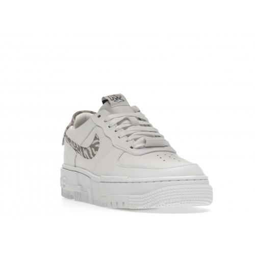 Кроссы Nike Air Force 1 Low Pixel SE White Zebra (W) - женская сетка размеров