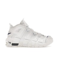 Подростковые кроссовки Nike Air More Uptempo White Midnight Navy (GS)