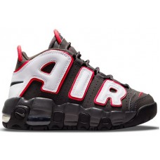 Детские кроссовки Nike Air More Uptempo Medium Ash Siren Red White (PS)