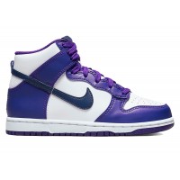 Детские кроссовки Nike Dunk High Electro Purple Midnght Navy (PS)