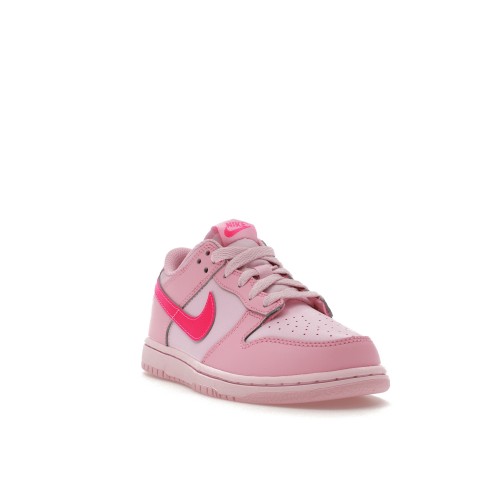 Кроссы Nike Dunk Low Triple Pink (PS) - детская сетка размеров