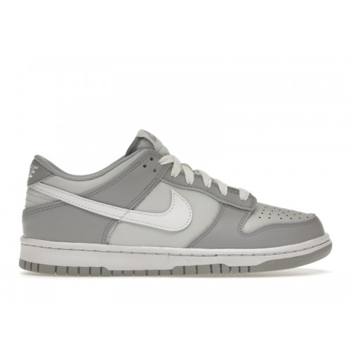Кроссы Nike Dunk Low Two-Toned Grey (GS) - подростковая сетка размеров