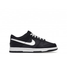 Подростковые кроссовки Nike Dunk Low Black White (2022) (GS)
