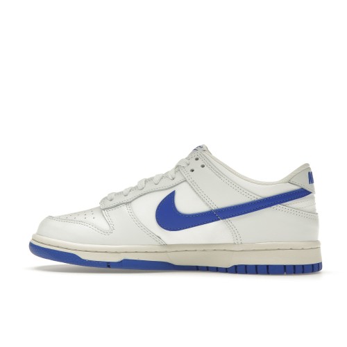 Кроссы Nike Dunk Low Summit White Hyper Royal (GS) - подростковая сетка размеров