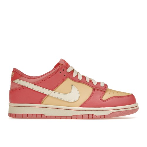 Кроссы Nike Dunk Low Strawberry Peach Cream (GS) - подростковая сетка размеров