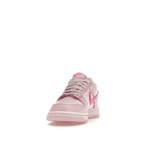 Кроссы Nike Dunk Low Triple Pink (GS) - подростковая сетка размеров