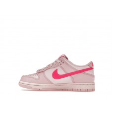 Подростковые Nike Dunk Low Triple Pink (GS)