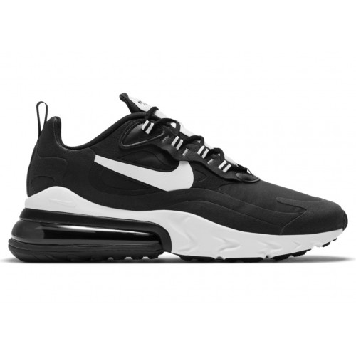 Кроссы Nike Air Max 270 React Black White - мужская сетка размеров