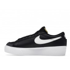 Женские кроссовки Nike Blazer Low Platform Black White (W)