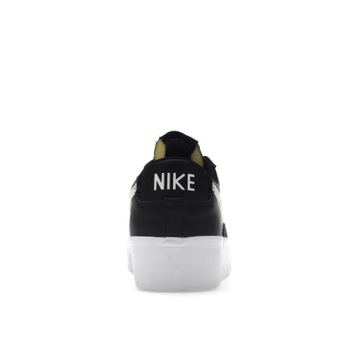 Кроссы Nike Blazer Low Platform Black White (W) - женская сетка размеров