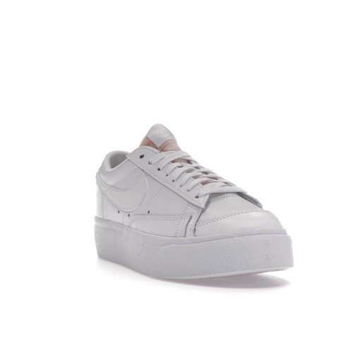 Кроссы Nike Blazer Low Platform Triple White (W) - женская сетка размеров