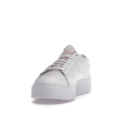 Кроссы Nike Blazer Low Platform Triple White (W) - женская сетка размеров