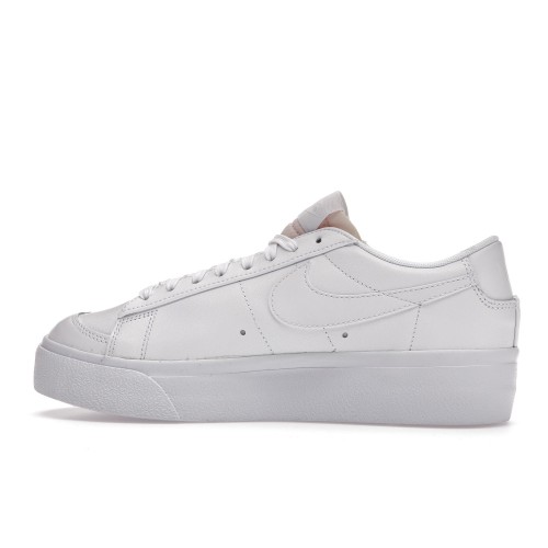 Кроссы Nike Blazer Low Platform Triple White (W) - женская сетка размеров