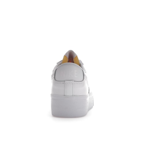 Кроссы Nike Blazer Low Platform Triple White (W) - женская сетка размеров